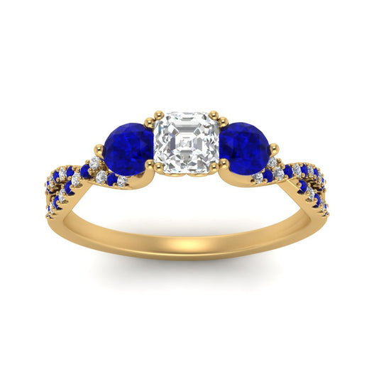 trellis-twisted-3-stone-asscher-cut-diamond-ring-with-sapphire-in-yellow-gold-FD123699ASRGSABLANGLE5-NL-YG?v=1756181595