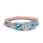 Load image into Gallery viewer, trellis-twisted-3-stone-cushion-cut-diamond-ring-blue-topaz-in-rose-gold-FD123699CURGICBLTO-NL-RG?v=1756181617
