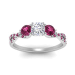 Load image into Gallery viewer, trellis-twisted-3-stone-cushion-cut-diamond-ring-with-pink-sapphire-in-white-gold-FD123699CURGSADRPIANGLE5-NL-WG?v=1756181616
