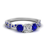 Load image into Gallery viewer, trellis-twisted-3-stone-cushion-cut-diamond-ring-with-sapphire-in-white-gold-FD123699CURGSABL-NL-WG?v=1756181616
