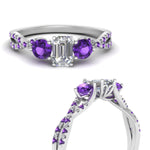 Load image into Gallery viewer, trellis-twisted-3-stone-emerald-cut-diamond-ring-violet-topaz-in-white-gold-FD123699EMRGVITOANGLE3-NL-WG?v=1756181638
