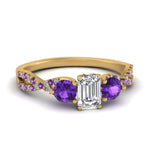 Load image into Gallery viewer, trellis-twisted-3-stone-emerald-cut-diamond-ring-violet-topaz-in-yellow-gold-FD123699EMRGVITO-NL-YG?v=1756181639
