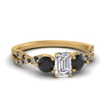Load image into Gallery viewer, trellis-twisted-3-stone-emerald-cut-diamond-ring-with-black-diamond-in-yellow-gold-FD123699EMRGBLACK-NL-YG?v=1756181639
