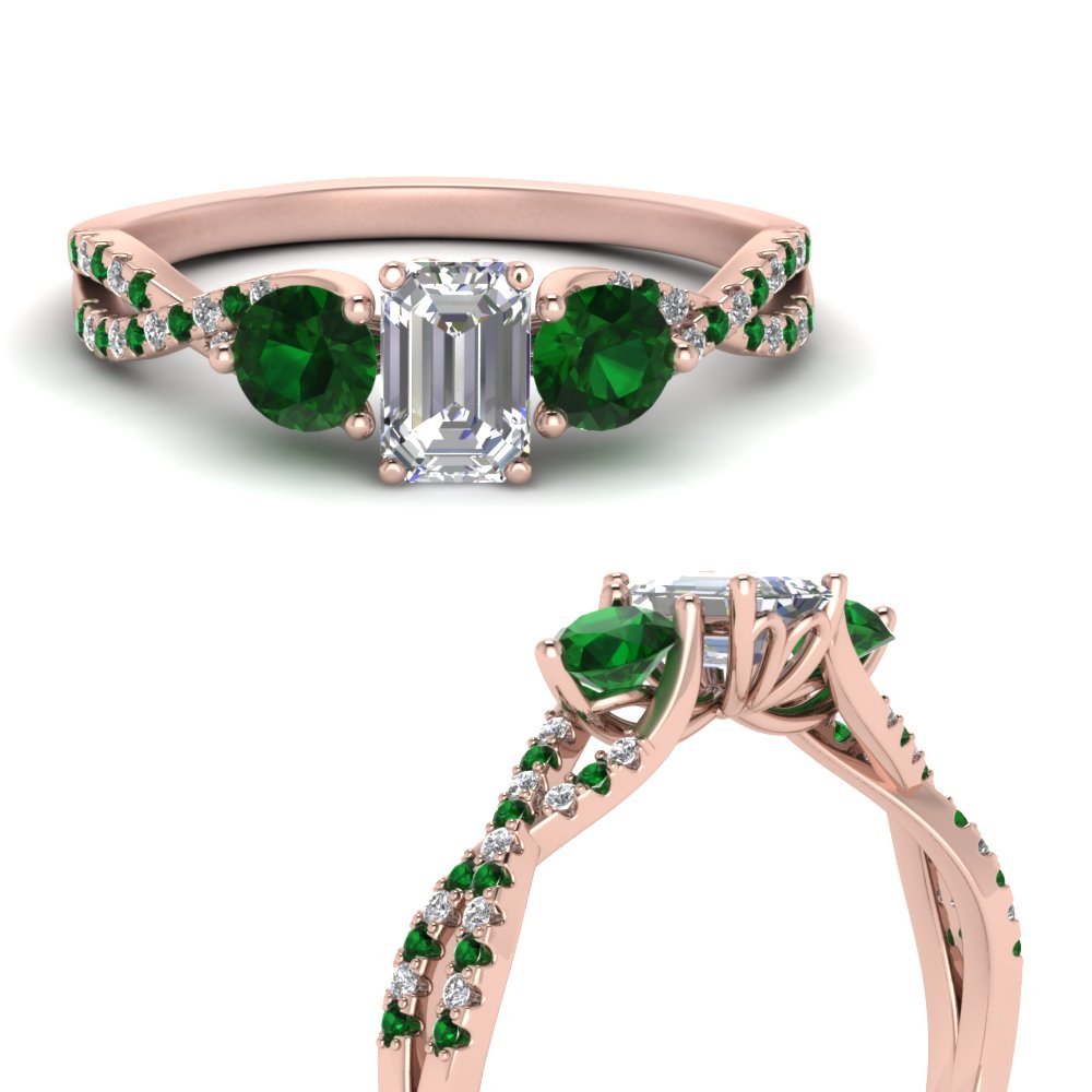 trellis-twisted-3-stone-emerald-cut-diamond-ring-with-emerald-in-rose-gold-FD123699EMRGEMGRANGLE3-NL-RG?v=1756181639