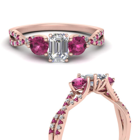 trellis-twisted-3-stone-emerald-cut-diamond-ring-with-pink-sapphire-in-rose-gold-FD123699EMRGSADRPIANGLE3-NL-RG?v=1756181640
