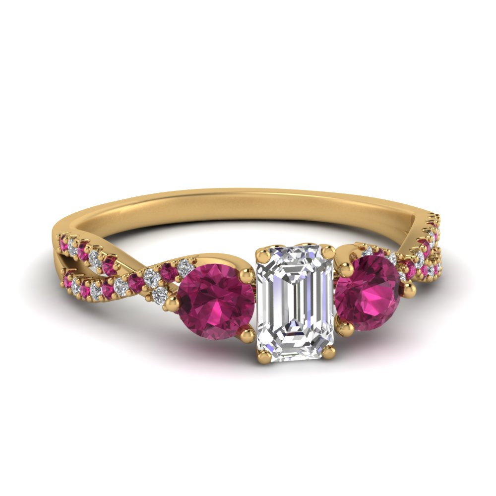 trellis-twisted-3-stone-emerald-cut-diamond-ring-with-pink-sapphire-in-yellow-gold-FD123699EMRGSADRPI-NL-YG?v=1756181638