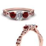 Load image into Gallery viewer, trellis-twisted-3-stone-emerald-cut-diamond-ring-with-ruby-in-rose-gold-FD123699EMRGRUDRANGLE3-NL-RG_25edd6aa-72c3-4cd7-8d49-f9d97a1af823?v=1756181838
