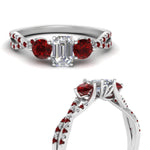 Load image into Gallery viewer, trellis-twisted-3-stone-emerald-cut-diamond-ring-with-ruby-in-white-gold-FD123699EMRGRUDRANGLE3-NL-WG?v=1756181639
