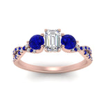 Load image into Gallery viewer, trellis-twisted-3-stone-emerald-cut-diamond-ring-with-sapphire-in-rose-gold-FD123699EMRGSABLANGLE5-NL-RG?v=1756181639
