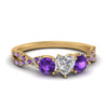 Load image into Gallery viewer, trellis-twisted-3-stone-heart-shaped-diamond-ring-violet-topaz-in-yellow-gold-FD123699HTRGVITO-NL-YG_23f87439-2693-4567-94ad-37e04ad6d4d8?v=1756181852