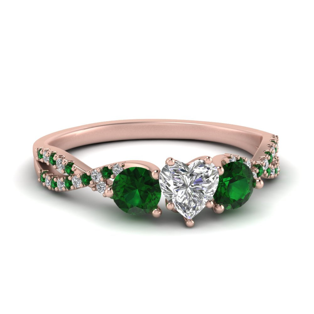 trellis-twisted-3-stone-heart-shaped-diamond-ring-with-emerald-in-rose-gold-FD123699HTRGEMGR-NL-RG?v=1756181662
