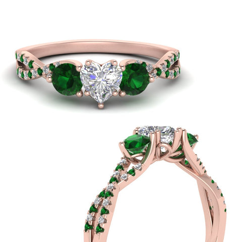 trellis-twisted-3-stone-heart-shaped-diamond-ring-with-emerald-in-rose-gold-FD123699HTRGEMGRANGLE3-NL-RG?v=1756181662