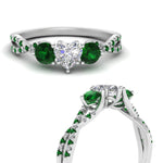 Load image into Gallery viewer, trellis-twisted-3-stone-heart-shaped-diamond-ring-with-emerald-in-white-gold-FD123699HTRGEMGRANGLE3-NL-WG_632ec360-6592-4fd5-8faf-30a5022709af?v=1756181851
