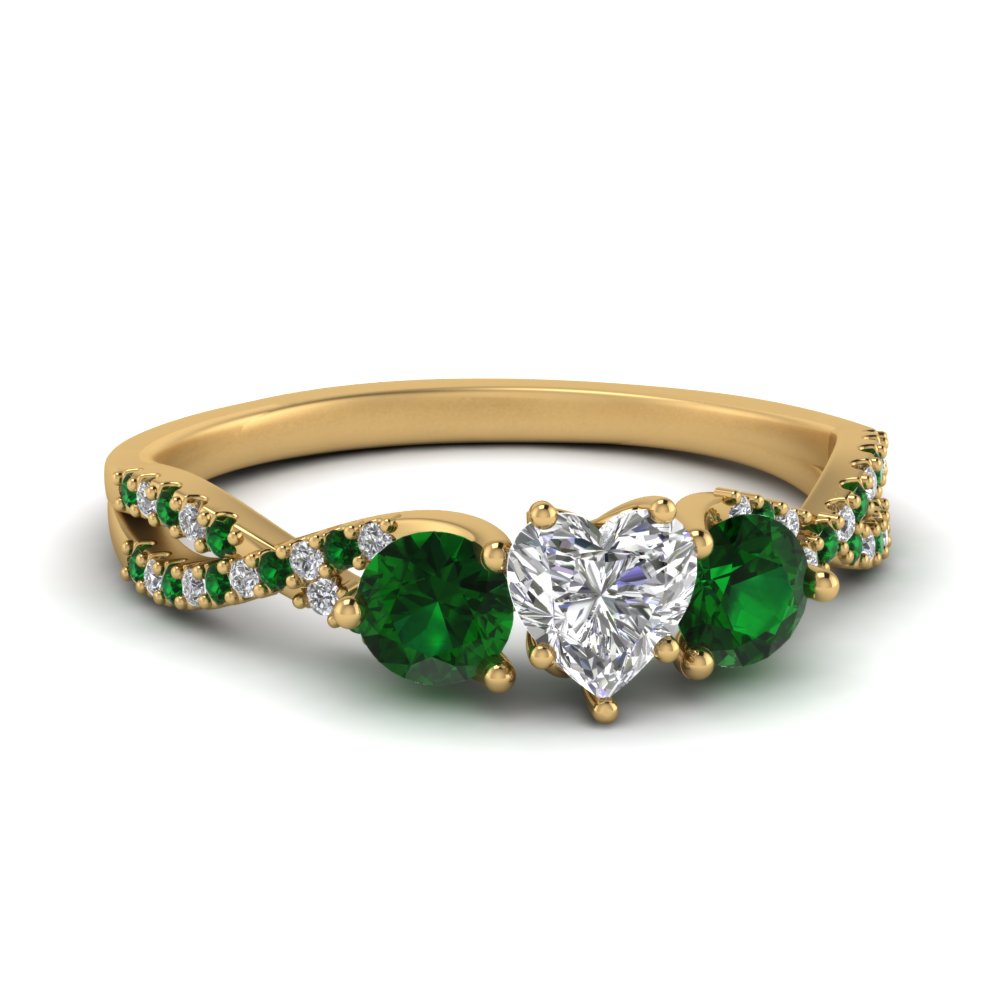 trellis-twisted-3-stone-heart-shaped-diamond-ring-with-emerald-in-yellow-gold-FD123699HTRGEMGR-NL-YG?v=1756181662