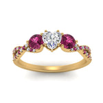 Load image into Gallery viewer, trellis-twisted-3-stone-heart-shaped-diamond-ring-with-pink-sapphire-in-yellow-gold-FD123699HTRGSADRPIANGLE5-NL-YG_c755d117-1c23-46d2-914f-f2e0190c0ef8?v=1756181852
