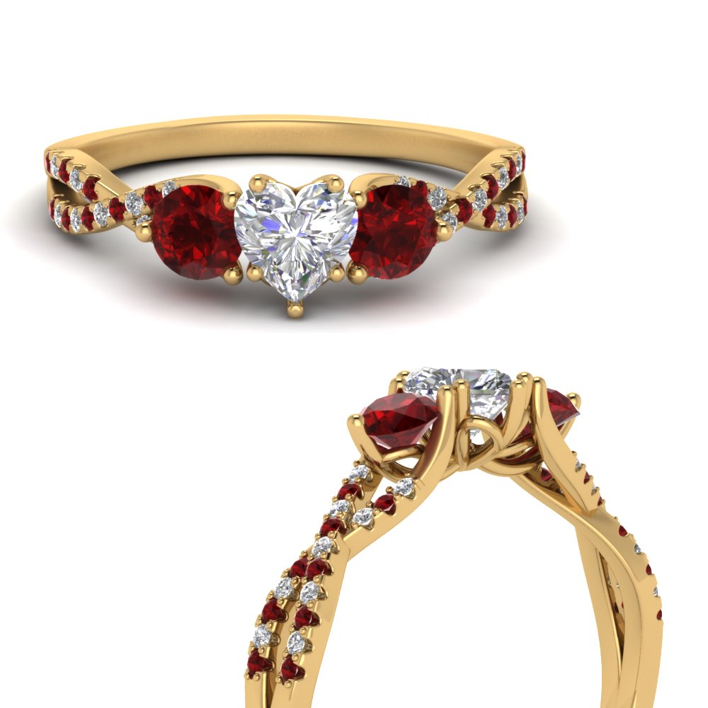 trellis-twisted-3-stone-heart-shaped-diamond-ring-with-ruby-in-yellow-gold-FD123699HTRGRUDRANGLE3-NL-YG?v=1756181662