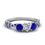 Load image into Gallery viewer, trellis-twisted-3-stone-heart-shaped-diamond-ring-with-sapphire-in-white-gold-FD123699HTRGSABL-NL-WG?v=1756181662
