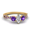 Load image into Gallery viewer, trellis-twisted-3-stone-marquise-cut-diamond-ring-violet-topaz-in-yellow-gold-FD123699MQRGVITO-NL-YG_f3c0119e-1171-4c12-8057-31b512f7e6ea?v=1756181863