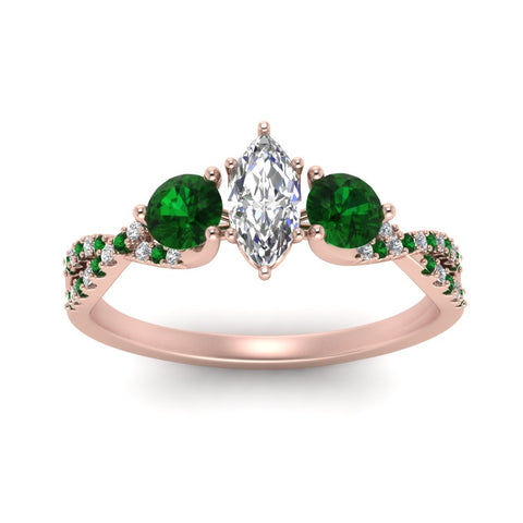 trellis-twisted-3-stone-marquise-cut-diamond-ring-with-emerald-in-rose-gold-FD123699MQRGEMGRANGLE5-NL-RG?v=1756181685
