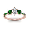 Load image into Gallery viewer, trellis-twisted-3-stone-marquise-cut-diamond-ring-with-emerald-in-rose-gold-FD123699MQRGEMGRANGLE5-NL-RG_ae01b5d3-0dfc-48ce-a9ca-2dfaa72b3c6f?v=1756181863