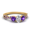 Load image into Gallery viewer, trellis-twisted-3-stone-oval-shaped-diamond-ring-violet-topaz-in-yellow-gold-FD123699OVRGVITO-NL-YG?v=1756181706