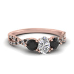 Load image into Gallery viewer, trellis-twisted-3-stone-oval-shaped-diamond-ring-with-black-diamond-in-rose-gold-FD123699OVRGBLACK-NL-RG?v=1756181706
