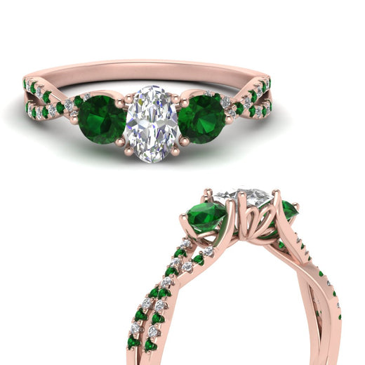 trellis-twisted-3-stone-oval-shaped-diamond-ring-with-emerald-in-rose-gold-FD123699OVRGEMGRANGLE3-NL-RG?v=1756181706
