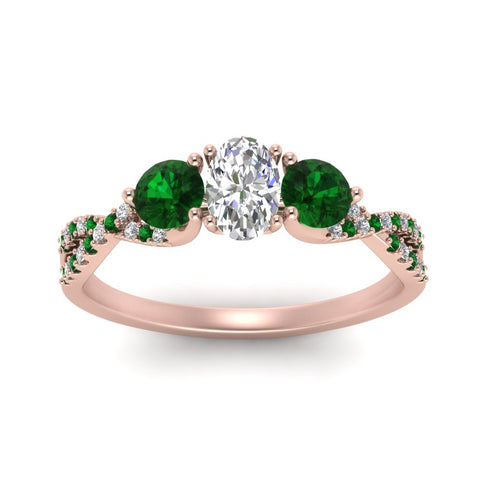 trellis-twisted-3-stone-oval-shaped-diamond-ring-with-emerald-in-rose-gold-FD123699OVRGEMGRANGLE5-NL-RG?v=1756181706