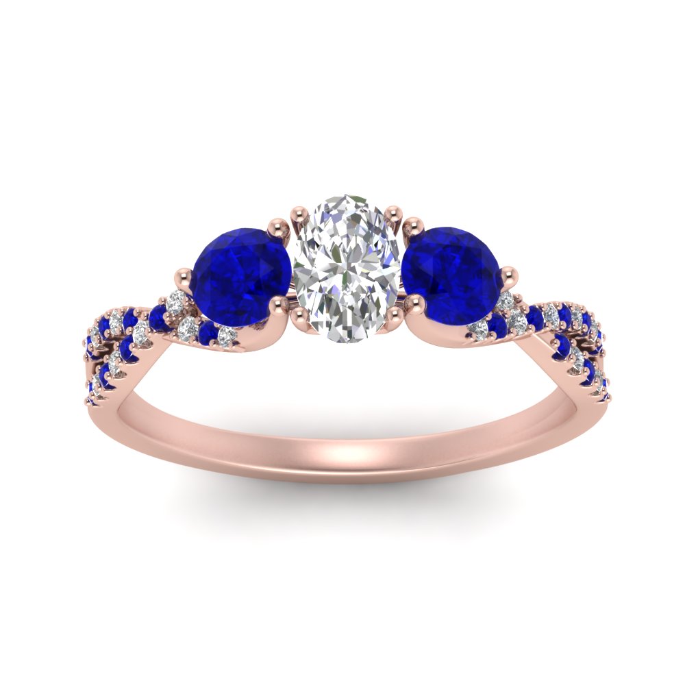 trellis-twisted-3-stone-oval-shaped-diamond-ring-with-sapphire-in-rose-gold-FD123699OVRGSABLANGLE5-NL-RG?v=1756181706