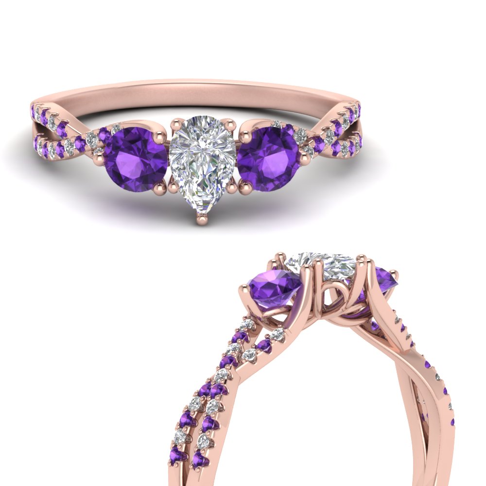 trellis-twisted-3-stone-pear-shaped-diamond-ring-violet-topaz-in-rose-gold-FD123699PERGVITOANGLE3-NL-RG?v=1756181726