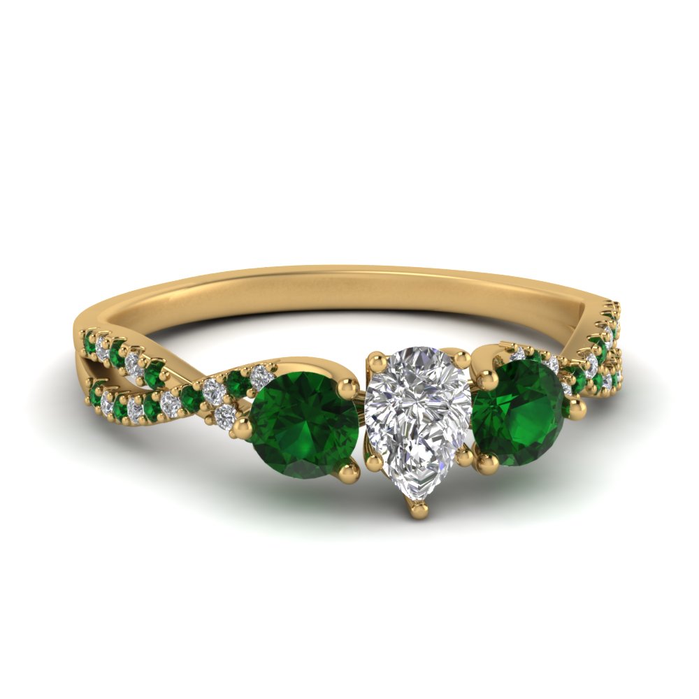 trellis-twisted-3-stone-pear-shaped-diamond-ring-with-emerald-in-yellow-gold-FD123699PERGEMGR-NL-YG?v=1756181725