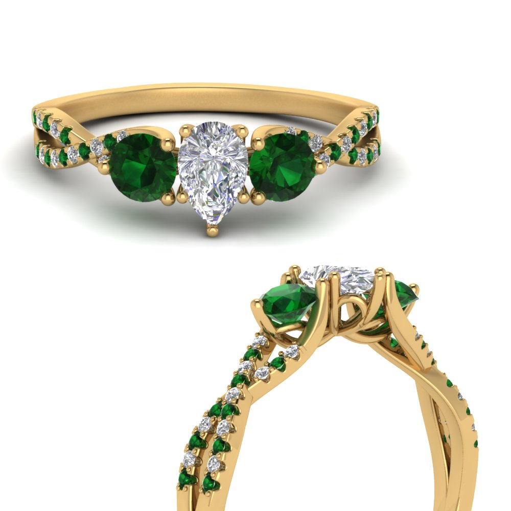 trellis-twisted-3-stone-pear-shaped-diamond-ring-with-emerald-in-yellow-gold-FD123699PERGEMGRANGLE3-NL-YG?v=1756181726
