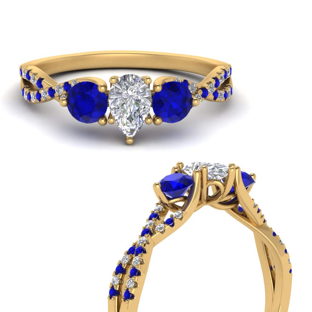 trellis-twisted-3-stone-pear-shaped-diamond-ring-with-sapphire-in-yellow-gold-FD123699PERGSABLANGLE3-NL-YG?v=1756181725