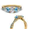 Load image into Gallery viewer, trellis-twisted-3-stone-radiant-cut-diamond-ring-blue-topaz-in-yellow-gold-FD123699RARGICBLTOANGLE3-NL-YG?v=1756181767