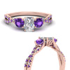 Load image into Gallery viewer, trellis-twisted-3-stone-radiant-cut-diamond-ring-violet-topaz-in-rose-gold-FD123699RARGVITOANGLE3-NL-RG?v=1756181767