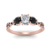 Load image into Gallery viewer, trellis-twisted-3-stone-radiant-cut-diamond-ring-with-black-diamond-in-rose-gold-FD123699RARGBLACKANGLE5-NL-RG?v=1756181767