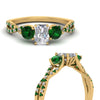Load image into Gallery viewer, trellis-twisted-3-stone-radiant-cut-diamond-ring-with-emerald-in-yellow-gold-FD123699RARGEMGRANGLE3-NL-YG?v=1756181767