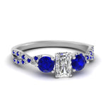 Load image into Gallery viewer, trellis-twisted-3-stone-radiant-cut-diamond-ring-with-sapphire-in-white-gold-FD123699RARGSABL-NL-WG_d4dd4b53-8860-4ae4-98b7-6a184257692b?v=1756181918
