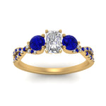 Load image into Gallery viewer, trellis-twisted-3-stone-radiant-cut-diamond-ring-with-sapphire-in-yellow-gold-FD123699RARGSABLANGLE5-NL-YG_66766209-5595-4a52-a2a1-6c3129d412ce?v=1756181918
