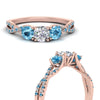 Load image into Gallery viewer, trellis-twisted-3-stone-round-cut-diamond-ring-blue-topaz-in-rose-gold-FD123699RORGICBLTOANGLE3-NL-RG?v=1756181788
