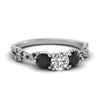 Load image into Gallery viewer, trellis-twisted-3-stone-round-cut-diamond-ring-with-black-diamond-in-white-gold-FD123699RORGBLACK-NL-WG?v=1756181788