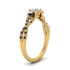 Load image into Gallery viewer, trellis-twisted-3-stone-round-cut-diamond-ring-with-black-diamond-in-yellow-gold-FD123699RORGBLACKANGLE2-NL-YG?v=1756181788