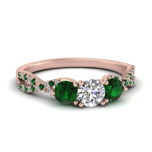 trellis-twisted-3-stone-round-cut-diamond-ring-with-emerald-in-rose-gold-FD123699RORGEMGR-NL-RG?v=1756181788