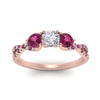 Load image into Gallery viewer, trellis-twisted-3-stone-round-cut-diamond-ring-with-pink-sapphire-in-rose-gold-FD123699RORGSADRPIANGLE5-NL-RG?v=1756181788
