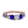 Load image into Gallery viewer, trellis-twisted-3-stone-round-cut-diamond-ring-with-sapphire-in-rose-gold-FD123699RORGSABL-NL-RG?v=1756181788