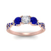 Load image into Gallery viewer, trellis-twisted-3-stone-round-cut-diamond-ring-with-sapphire-in-rose-gold-FD123699RORGSABLANGLE5-NL-RG?v=1756181788
