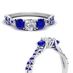 Load image into Gallery viewer, trellis-twisted-3-stone-round-cut-diamond-ring-with-sapphire-in-white-gold-FD123699RORGSABLANGLE3-NL-WG?v=1756181788
