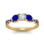 Load image into Gallery viewer, trellis-twisted-3-stone-round-cut-diamond-ring-with-sapphire-in-yellow-gold-FD123699RORGSABLANGLE5-NL-YG_f1b734f2-d539-4cbb-8aa3-544978dda5cf?v=1756181932
