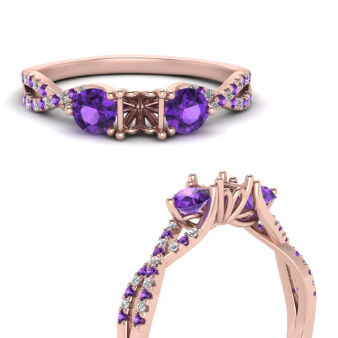 trellis-twisted-3-stone-semi-mount-diamond-ring-violet-topaz-in-rose-gold-FD123699SMRGVITOANGLE3-NL-RG?v=1756181944