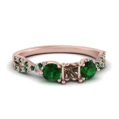 trellis-twisted-3-stone-semi-mount-diamond-ring-with-emerald-in-rose-gold-FD123699SMRGEMGR-NL-RG?v=1756181945